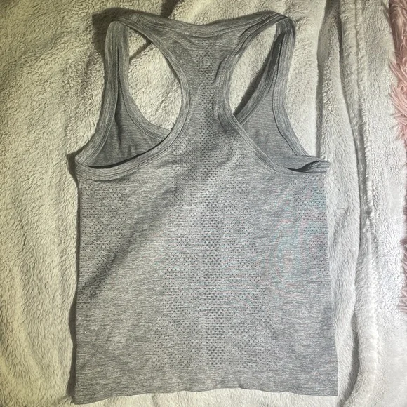 Lululemon Gray Racerback Tank Top - Picture 2 of 2